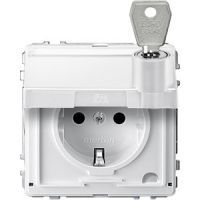 Steckdose SCHUKO MEG2317-7219 Polarweiß Aquadesign (MEG2317-7219)