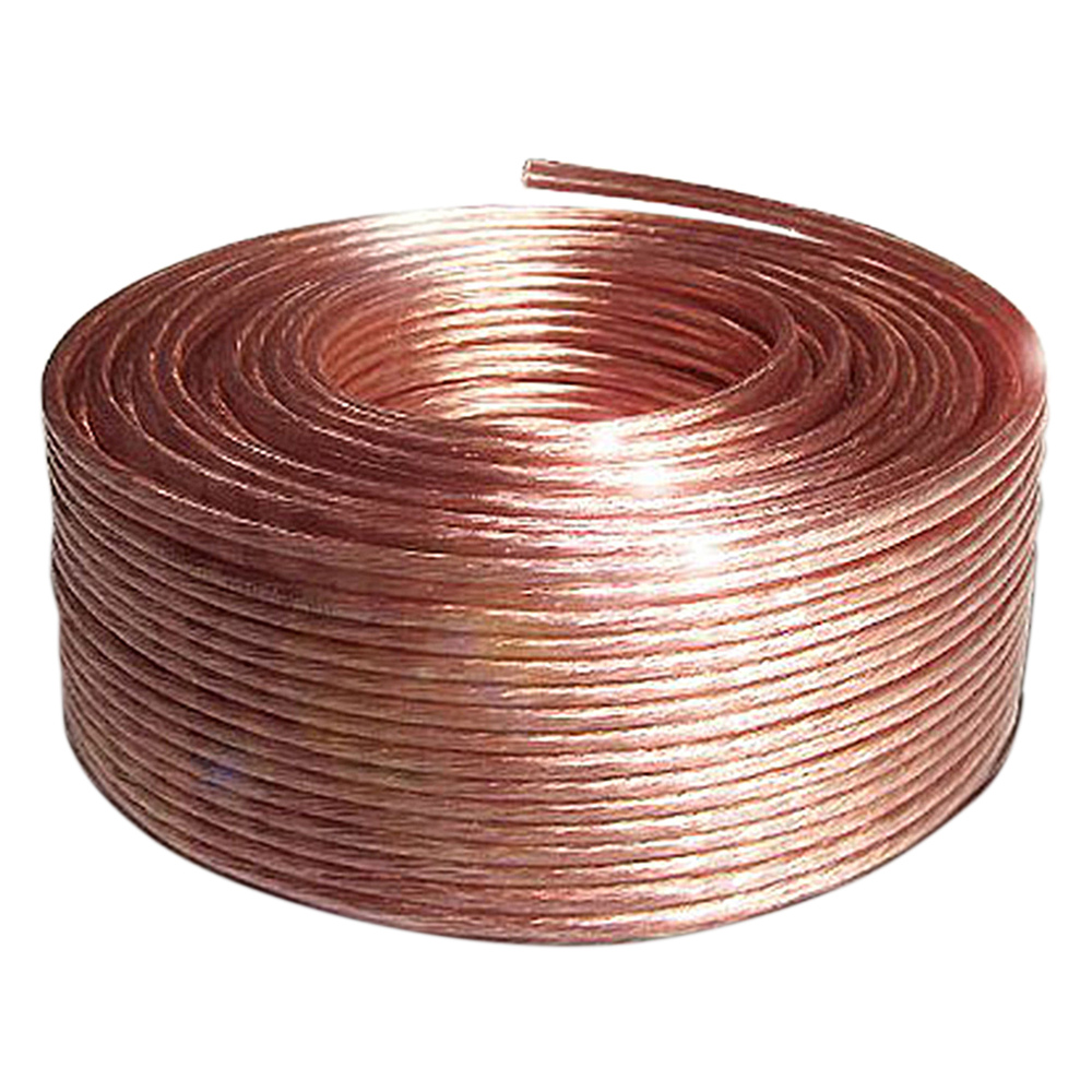 30m Lautsprecherkabel 2x4mm² OFC Rund Transparent Metermarkierung