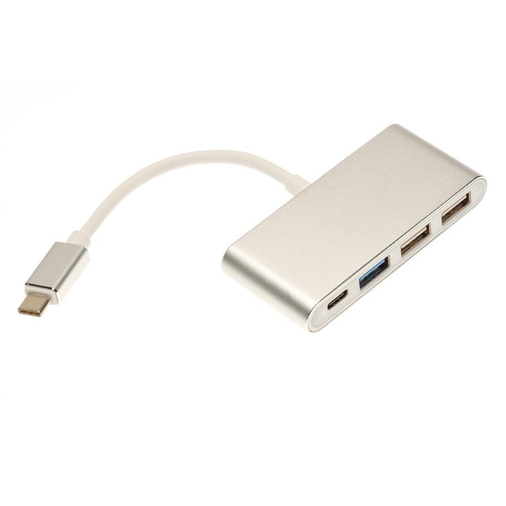 IProtect Premium USB Typ-C 3.1 HUB Für Apple in Weiss
