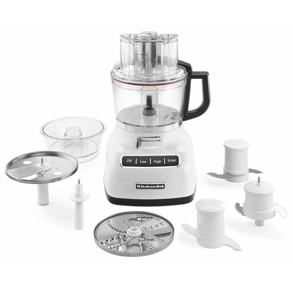 KitchenAid 9-Cup Food Processor W/ Exactslice System in White, KFP0933WH