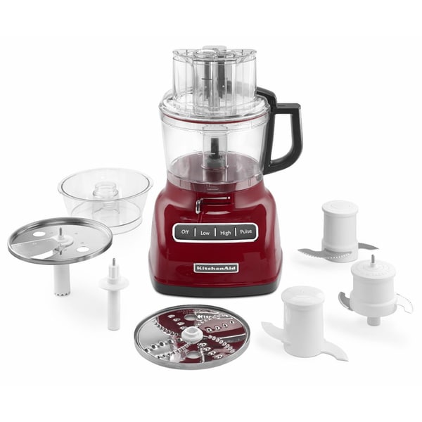 KitchenAid 9-Cup Food Processor W/ Exactslice System in Red, KFP0933ER