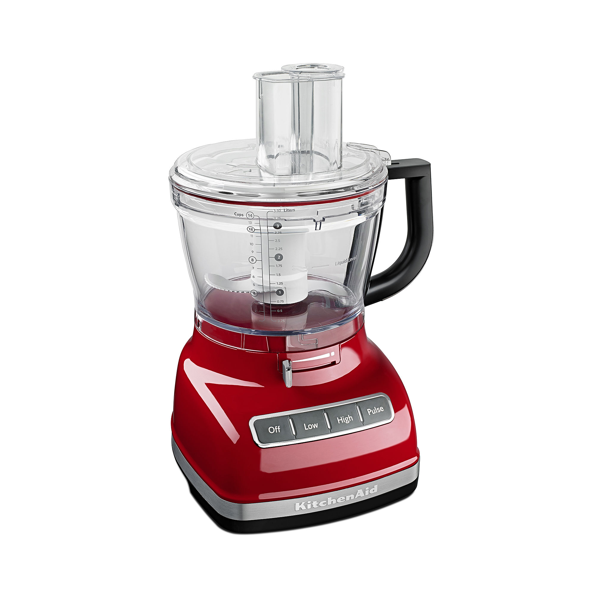 KitchenAid 14-Cup Food Processor W/ Commercial-Style Dicing Kit in Red, KFP1466ER