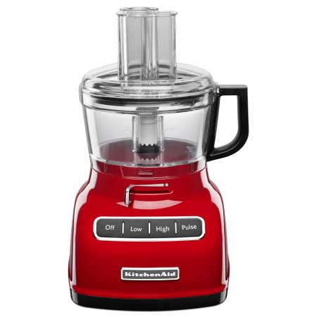 KitchenAid 7-Cup Food Processor W/ Exactslice System in Red, KFP0722ER