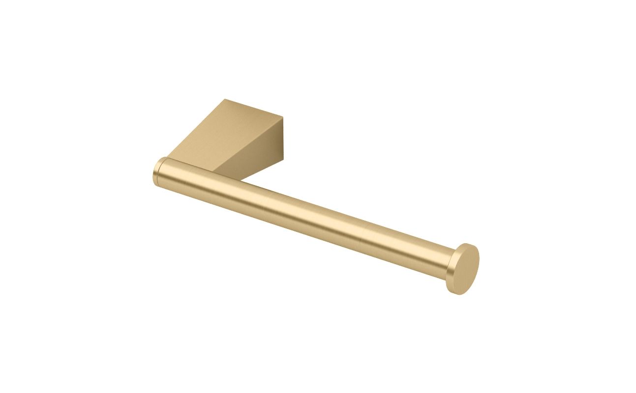 Gatco 4723 Bleu Single Post Tissue Holder Matte Brass Accessory Single Post