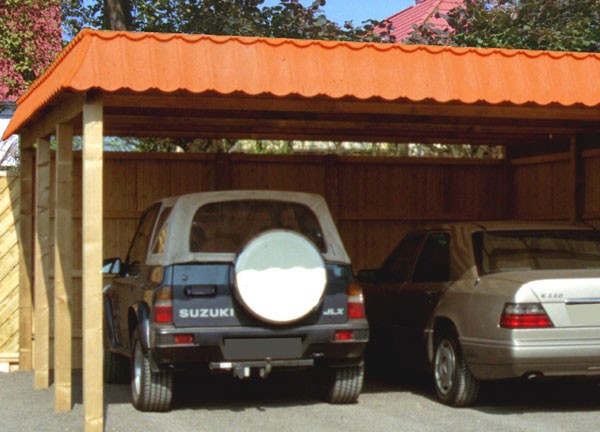 Walmblende Für Carport 4x6 Im Dachziegeldesign