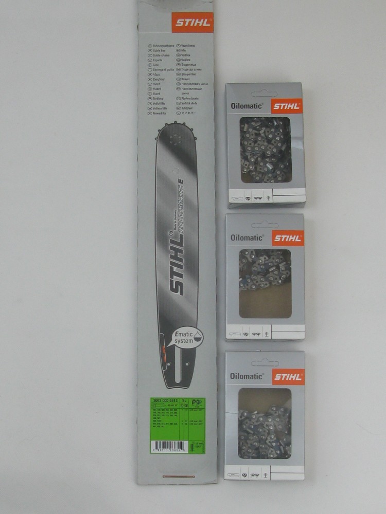 Stihl 3003 000 6813 Führungsschiene 40cm 0,325 1,6mm +3xStihl Original Halbmeisselkette 40cm 3251,