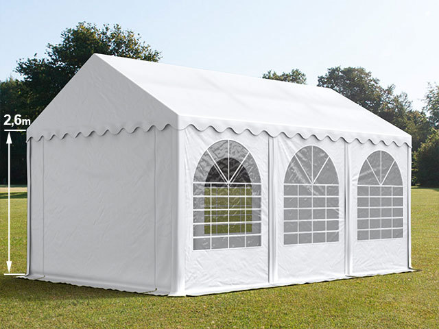 Partyzelt 4x6m PVC WeiB Gartenzelt, Festzelt, Pavillon