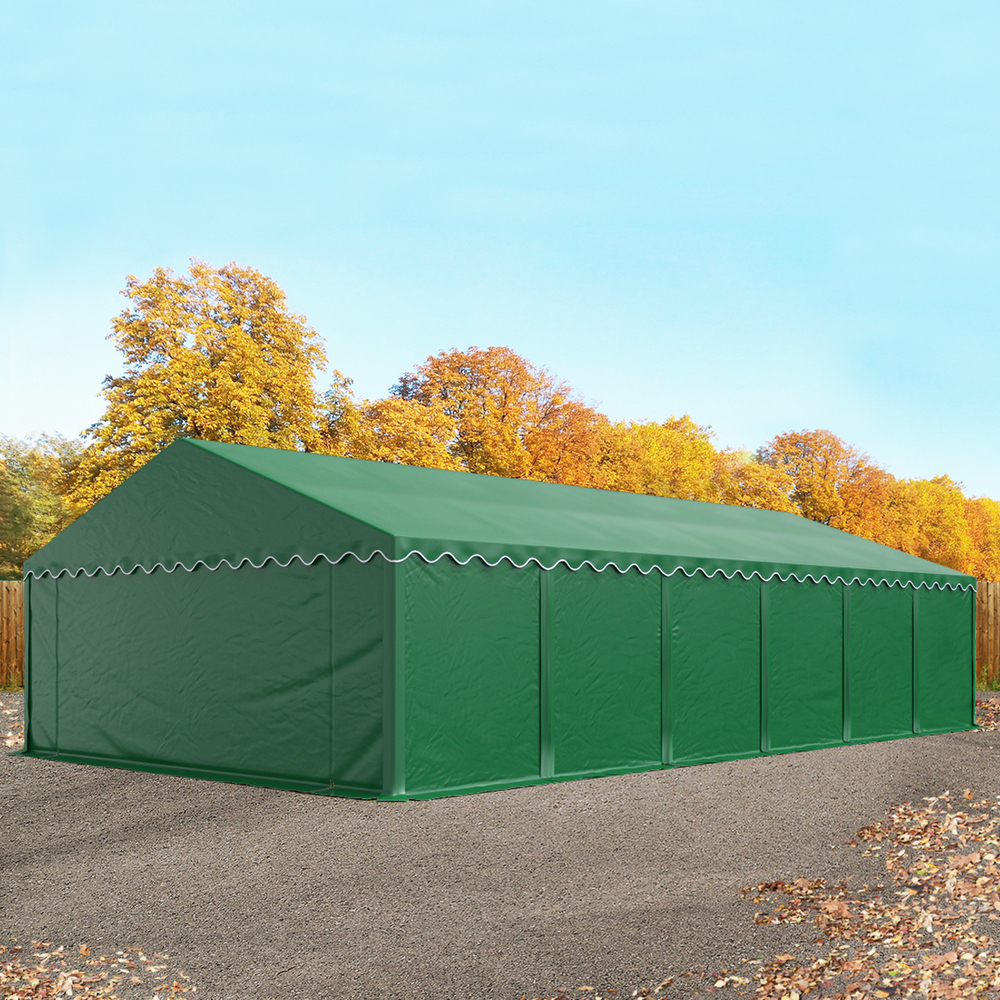 Lagerzelt 6x12m PVC Dunkelgrün Unterstand, Lager