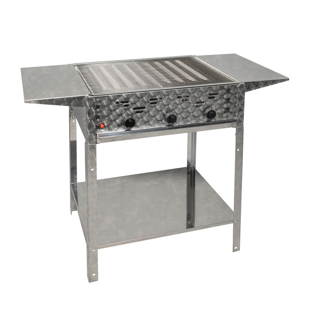 Gasgrill 12kW Gestell + Abstellplatten