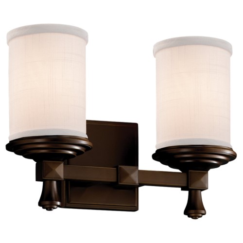 Justice Design Group FAB-8532-10-WHTE-LED2-1400 Textile 12.75