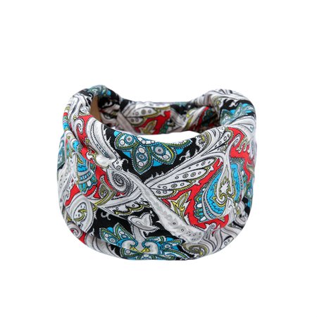 3PCS Women Headbands Bohemian Floral Printed Hair Band Wide Knot Hair Scarf Elastic Head Wrap a-1136