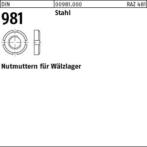 1 Pack Nutmuttern DIN 981 14 H KM 30 M 150 X 2 (Inhalt: 1 Stück) Von Reyher