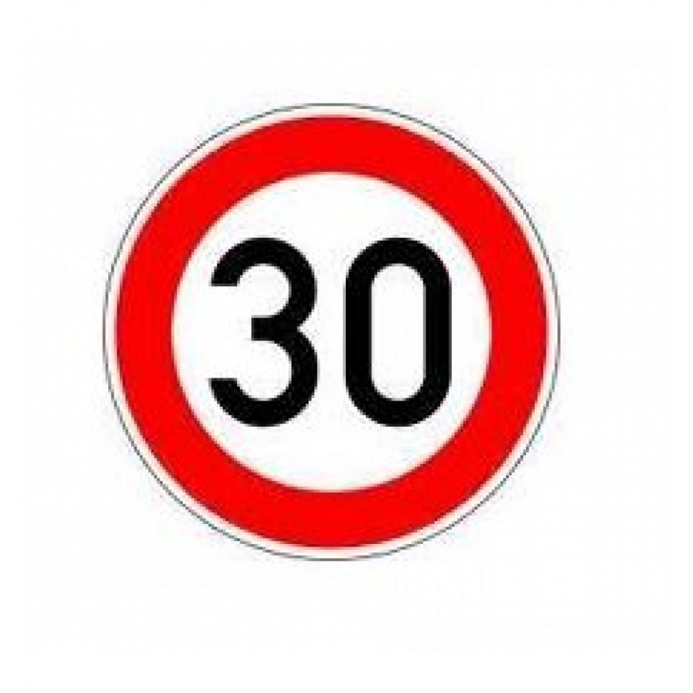 Verkehrszeichen 30 Km/h 274-30,Ronden, 600mmRAL