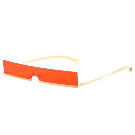 Sunglasses Square Rimless Sunglasses Women S Glasses 9306 Gold Frame Red Film Polarized Sunglasses Lightweight Metal Frame Sun Protection Special Glas