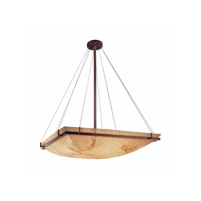 Justice Design FAL-9797-25-DBRZ Lumenaria 8 Light 53 Inch Dark Bronze Pendant Bowl Ceiling Light in Incandescent