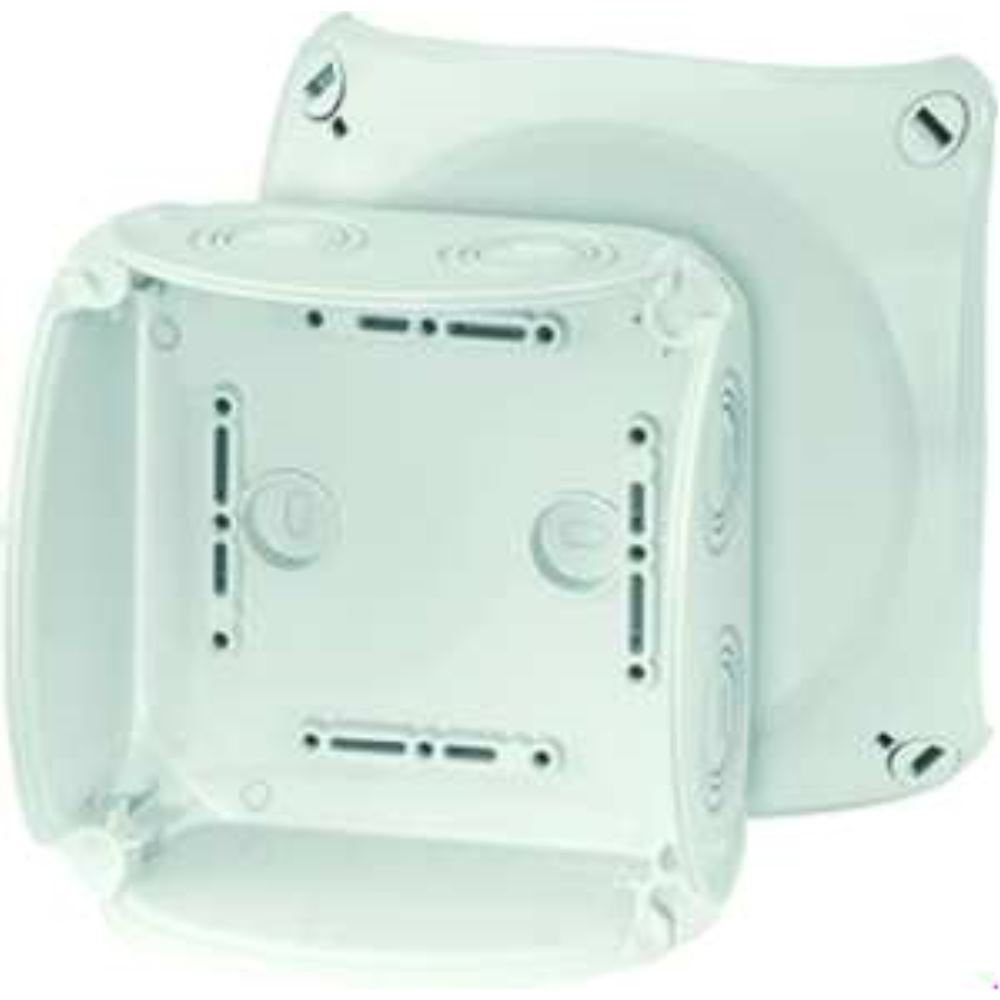 HENSEL ENYCASE DK Series Grey Polycarbonate Junction Box, IP66, IEC 60754-2, 130 Mm, 130 Mm 77 Mm
