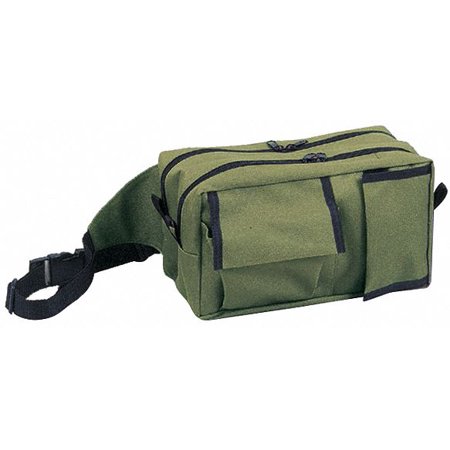 Emi Fanny Pack  Cordura Nylon  10 in L  6 in W  Green 9318