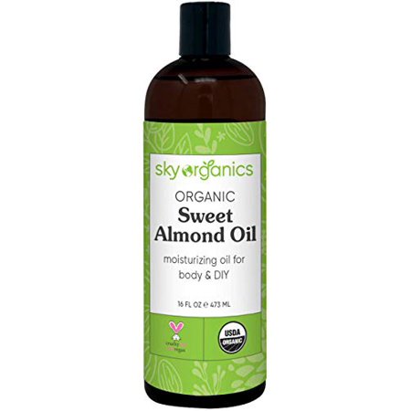 Organic Sweet Almond by 100% Pure Cold-Pressed Almond Body Sweet Almond Skin Almond Massage Natural Almond Body USDA Organic
