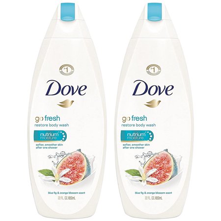 Dove Go Fresh Restore Body Wash  22 Oz (Pack of 2)