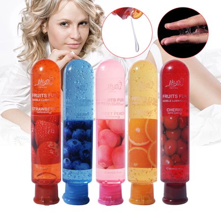 1 Pcs Sex Fruit Oil Strawberry Flavor Lover Water Soluble Body Lubricant Oil Sex Lube Oral 80Ml New