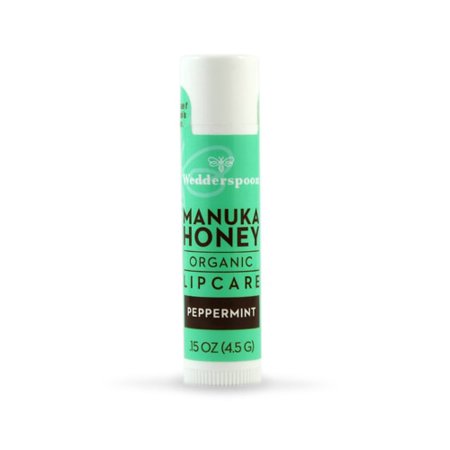 Wedderspoon Organic Lipcare with Manuka Honey Peppermint -- 0.15 Oz - Vitacost