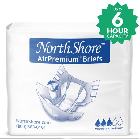 AirPremium Tab-Style Briefs, White, Small 22