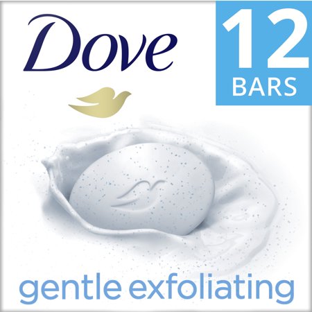 Dove Beauty Bar Women S Bath Soap Gentle Exfoliating  3.75 Oz 12 Bars