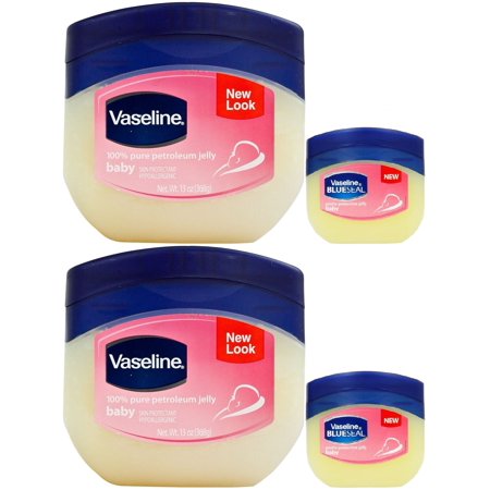 Vaseline Baby 100% Pure Petroleum Jelly  13 Ounce [with Bonus 1.7 Ounce] (Pack of 2)