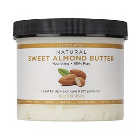 Sunaroma Natural Sweet Almond Butter for Skin and Hair 16 Oz