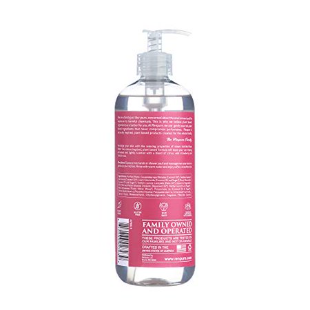 RENPURE PlantBased Organic Natural Rose Water Coconut Body Wash  Sulfate Free Moisturizing Shower Sensitive Skin with Pump Women  Sandalwood  19 Fl Oz