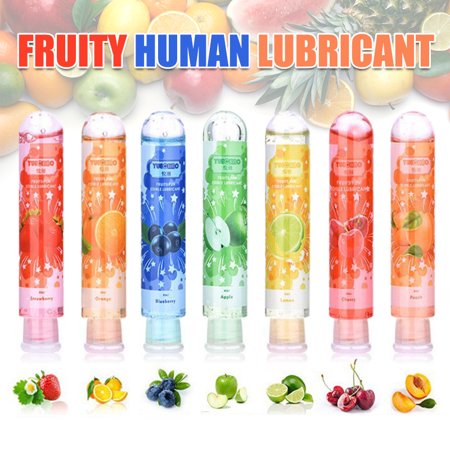 80ml Fruit Flavored Lubricant Body Massage Oil Water Based Silky Smooth Lubricant Woman Man Sex