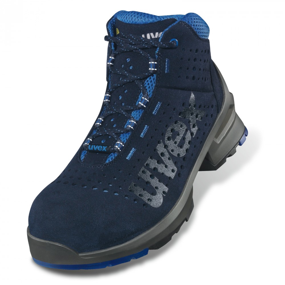 Uvex 1-8532 Blue, Grey ESD Safe Composite Toe Capped Unisex Safety Boots, UK 6, EU 39