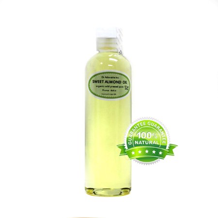 Dr Adorable - 12 Oz - Sweet Almond Oil - 100% Pure Organic Cold Pressed Natural Hair Skin