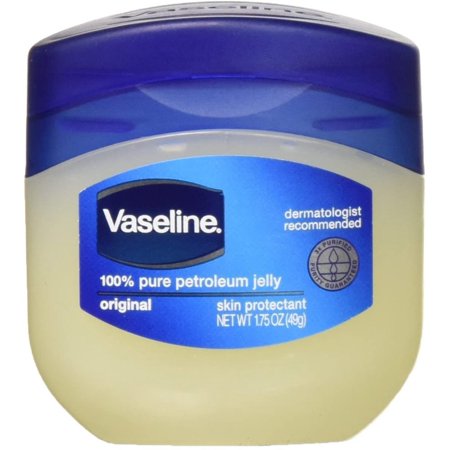 Vaseline 100% Pure Petroleum Jelly Original Skin Protectant  1.75 OZ Travel Size (Pack of 3)