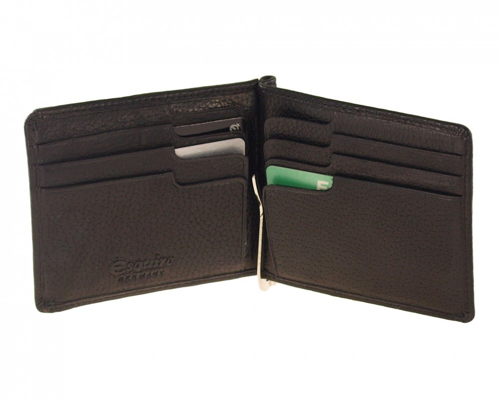 Esquire Dollarclip Sportivo 2564-58 Schwarz, Geldbeutel