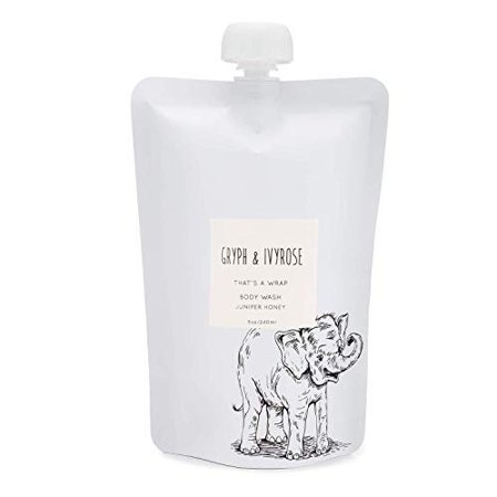 Gryph IvyRose a Wrap Body Wash Kids - Smoothing Moisturizing Skin Soap - Toxin Free Vegan Juniper Honey Body Soap Sensitive Skin Fl Oz