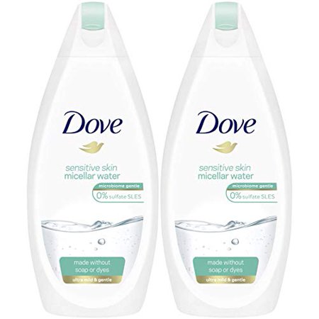 Dove Sensitive Skin Water Body Wash  16.9 Ounce / of 2) International Version