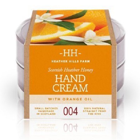 Heather Hills 100% Natural Scottish Heather Honey Hand Cream with Sweet Orange Oil 50g