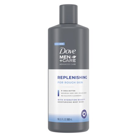 Dove Men+Care Advanced Care Liquid Body Wash Body Replenish Cleanser for Rough Skin 18 Oz