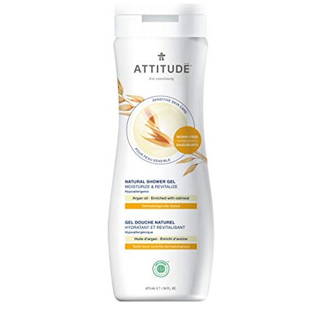 ATTITUDE Sensitive Skin  Hypoallergenic Moisturize & Revitalize Body Wash  Argan Oil  Ounce