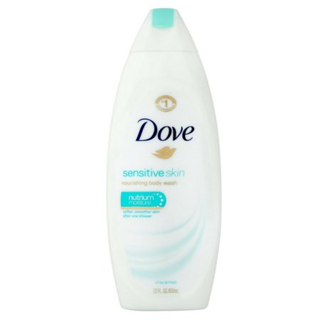 Dove Sensitive Skin Nourishing Body Wash  Unscented 22 Oz (Pack of 3)