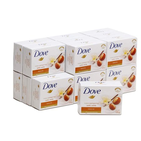 Dove Purely Pampering Shea Butter Beauty Bar Soap  3.5 Ounce / 100 Gram (Pack of 12 Bars)