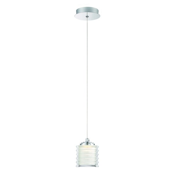Eurofase Lighting 31786 Ancona Single Light 5-1/2 Wide Integrated LED Mini Pend Chrome