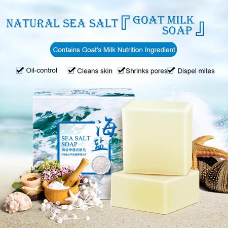 Natural Bar Soap Quickly Remove Mites Repair Nourish Skin Gentle Cleansing Bar for Dry/Sensitive Skin Moisturizing Body Wash Soap Bar Rich in Sea Sea 