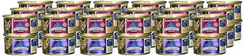 Blue Buffalo Wilderness Grain-Free Variety Pack Wet Kitten Food - 2 Flavors (Salmon & Chicken) - 12 (3 Ounce) Cans - 6 of Each Flavor thumbnail