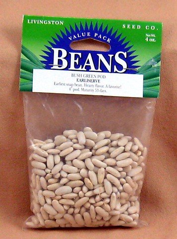 Earliserve Bush Bean - 400+ Seeds, 4 Oz - VALUE PACK thumbnail