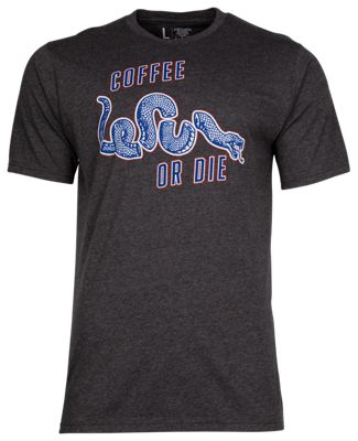 60606341 Coffee or Die Short-Sleeve T-Shirt for Men - Charcoal Heather - 3XL