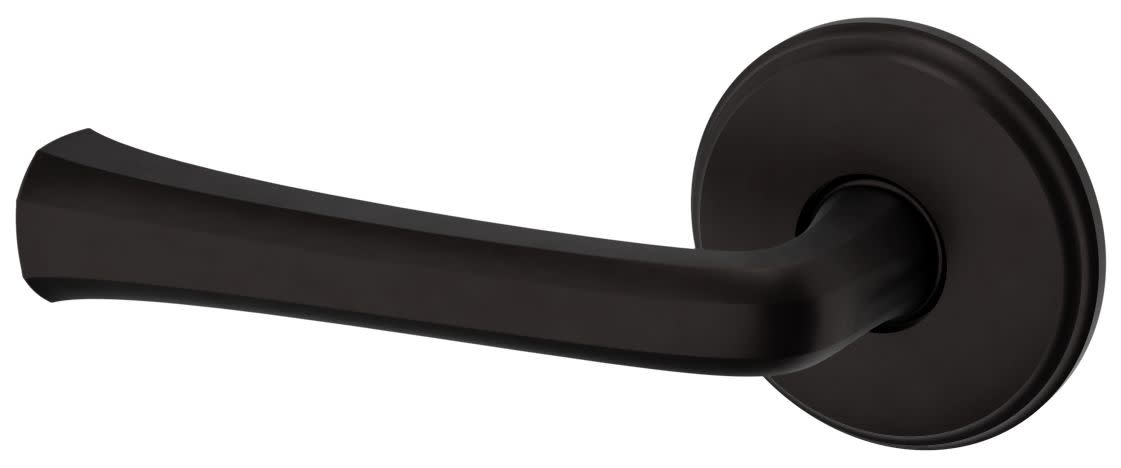 Baldwin 5112.LDM 5112 Left Handed Non-Turning One-Sided Dummy Door Lever with 5075 Rose from the Estate Collection Oil Rubbed Bronze Door Hardware