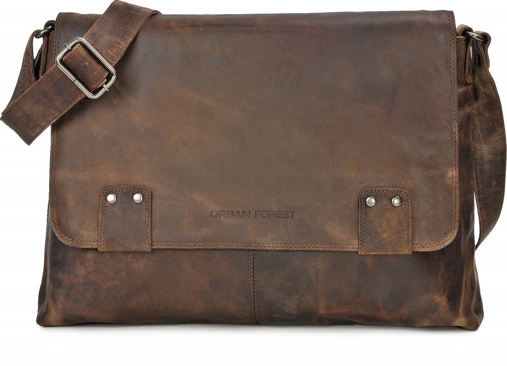Urban Forest Unisex Leder Handtaschen Taupe 38x30x6cm (BxHxT)