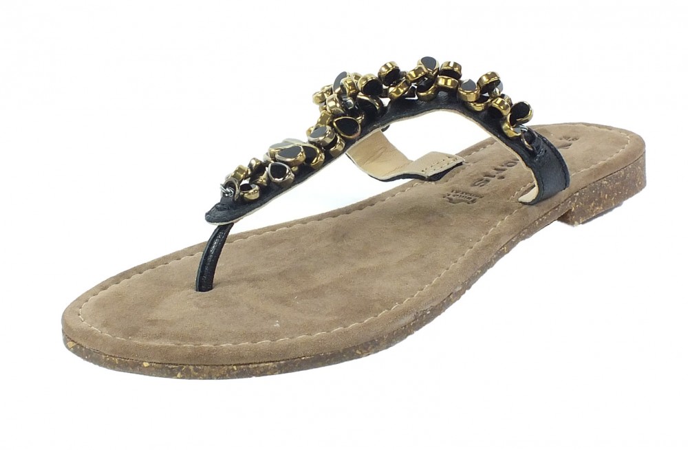 6990 Tamaris Leder Pantolette Schwarz